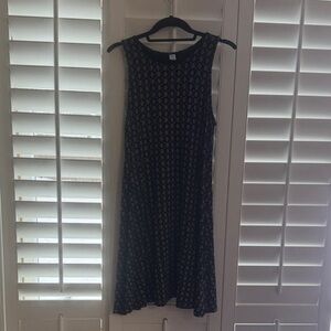 Old Navy, Medium, Black and White Patterned Dress